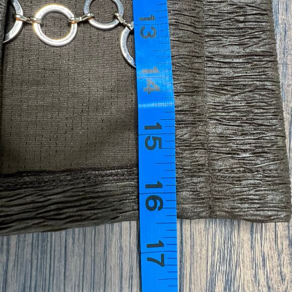 Nasty Gal Women's Skirt Split Leg Chain Mini Brown Size 8 Festival Academia Club - Picture 7 of 7